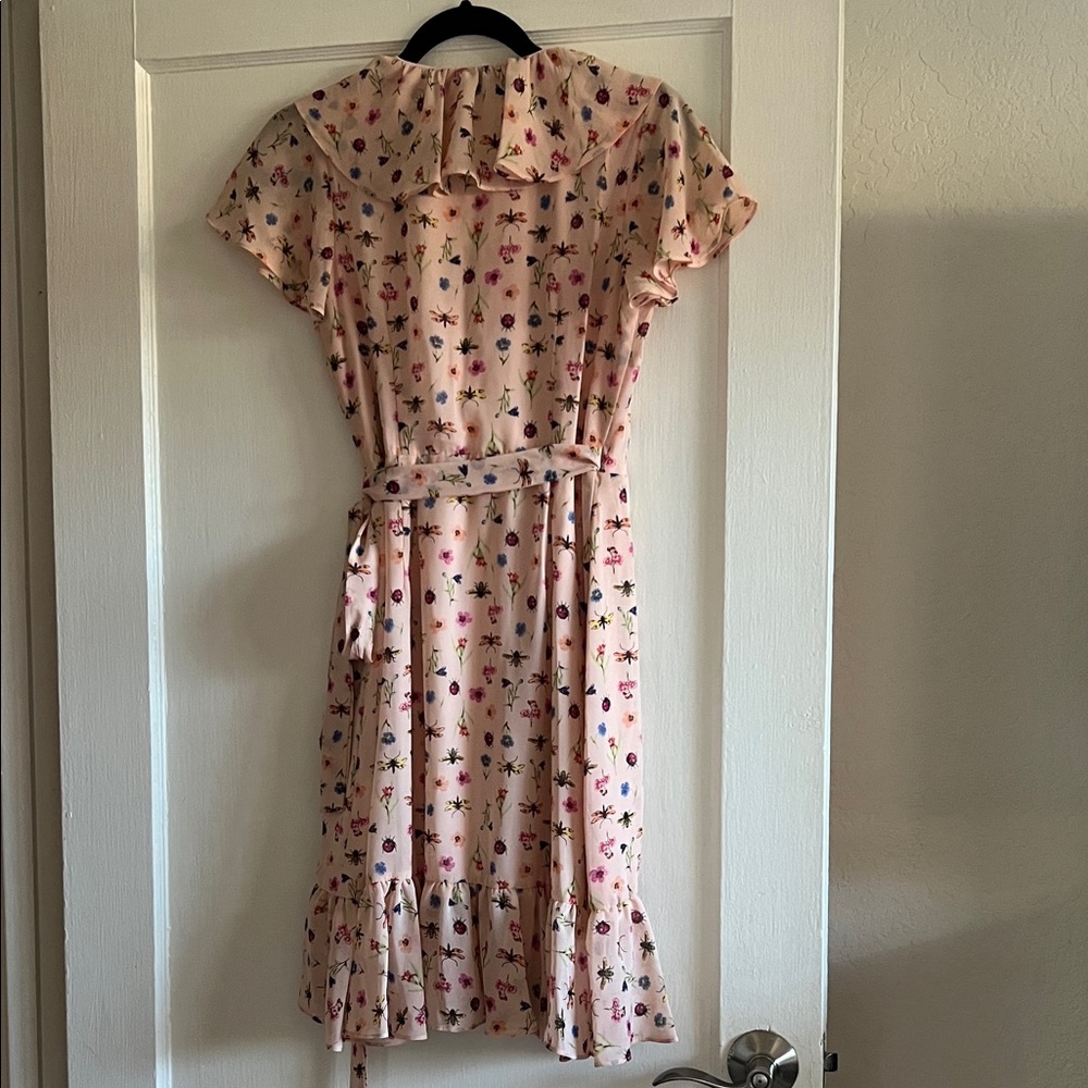Betsey Johnson Pink Floral Ruffle Mini Dress - Picture 6 of 12